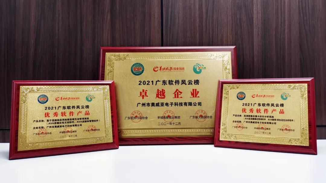 喜報(bào)！奧威亞又雙叒榮獲一批獎項(xiàng)